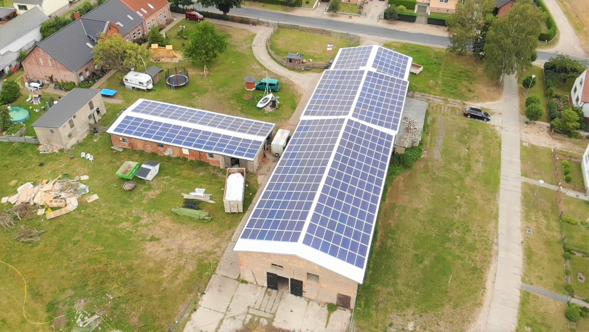 Realisiertes Solar-Dachprojekt