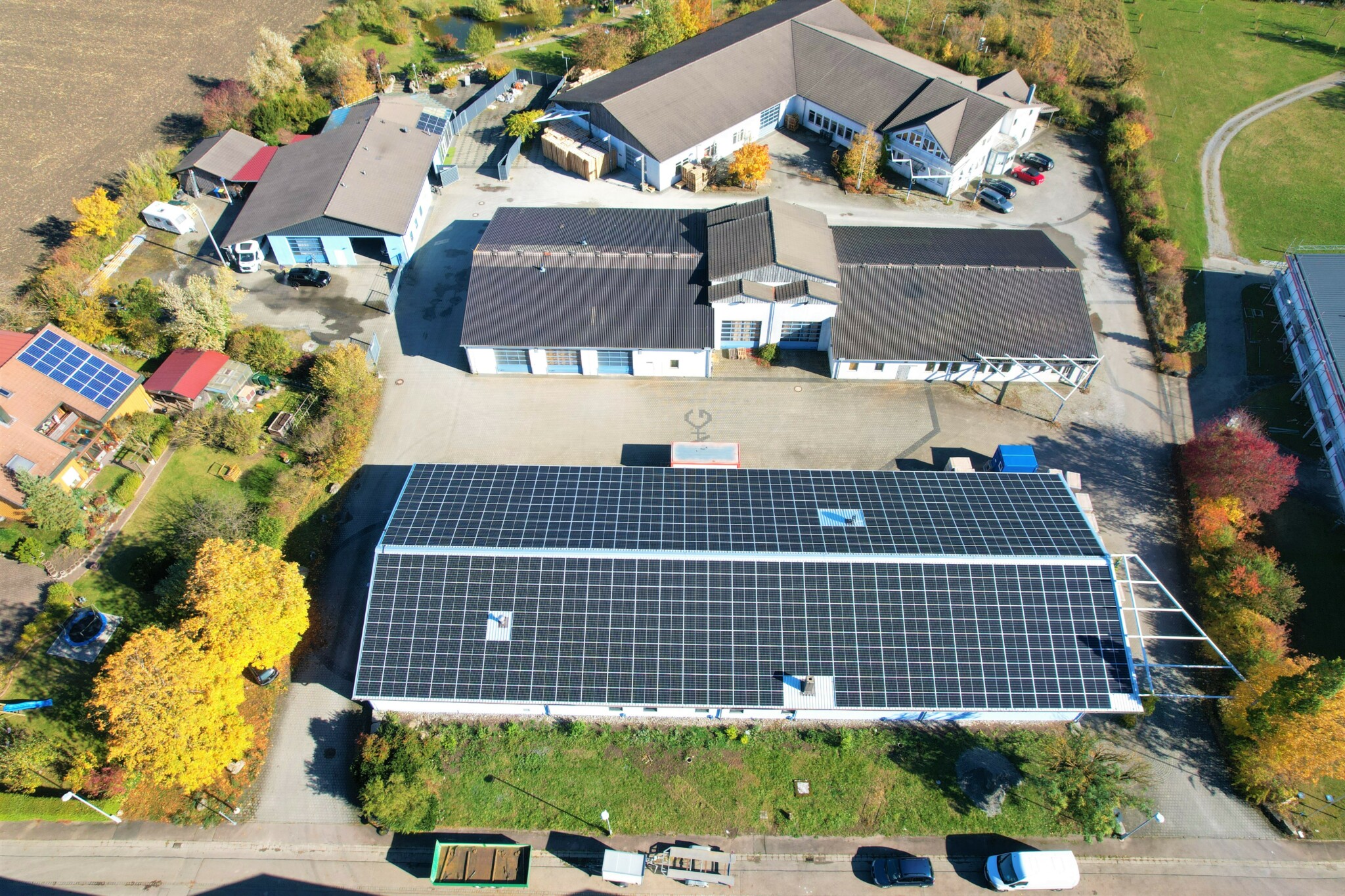 Dach-PV an einem Betriebsstandort